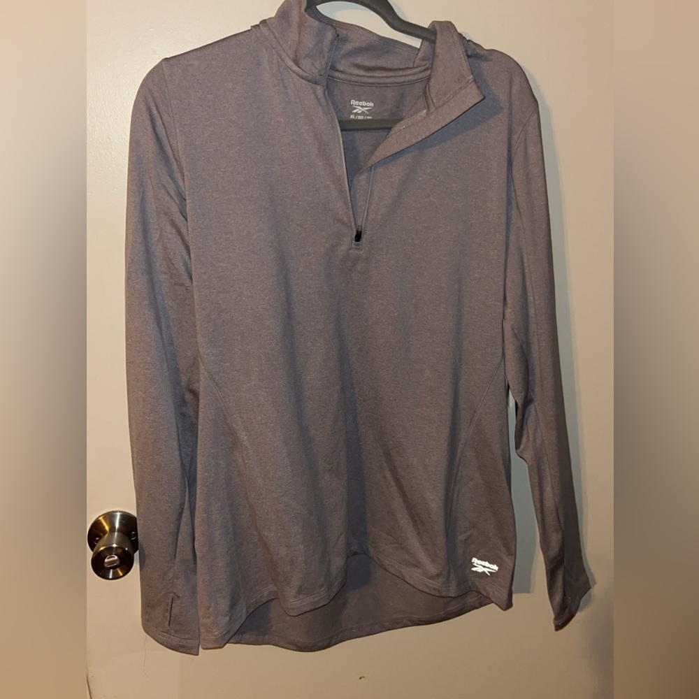 Reebok Gray Quarter-Zip Pullover